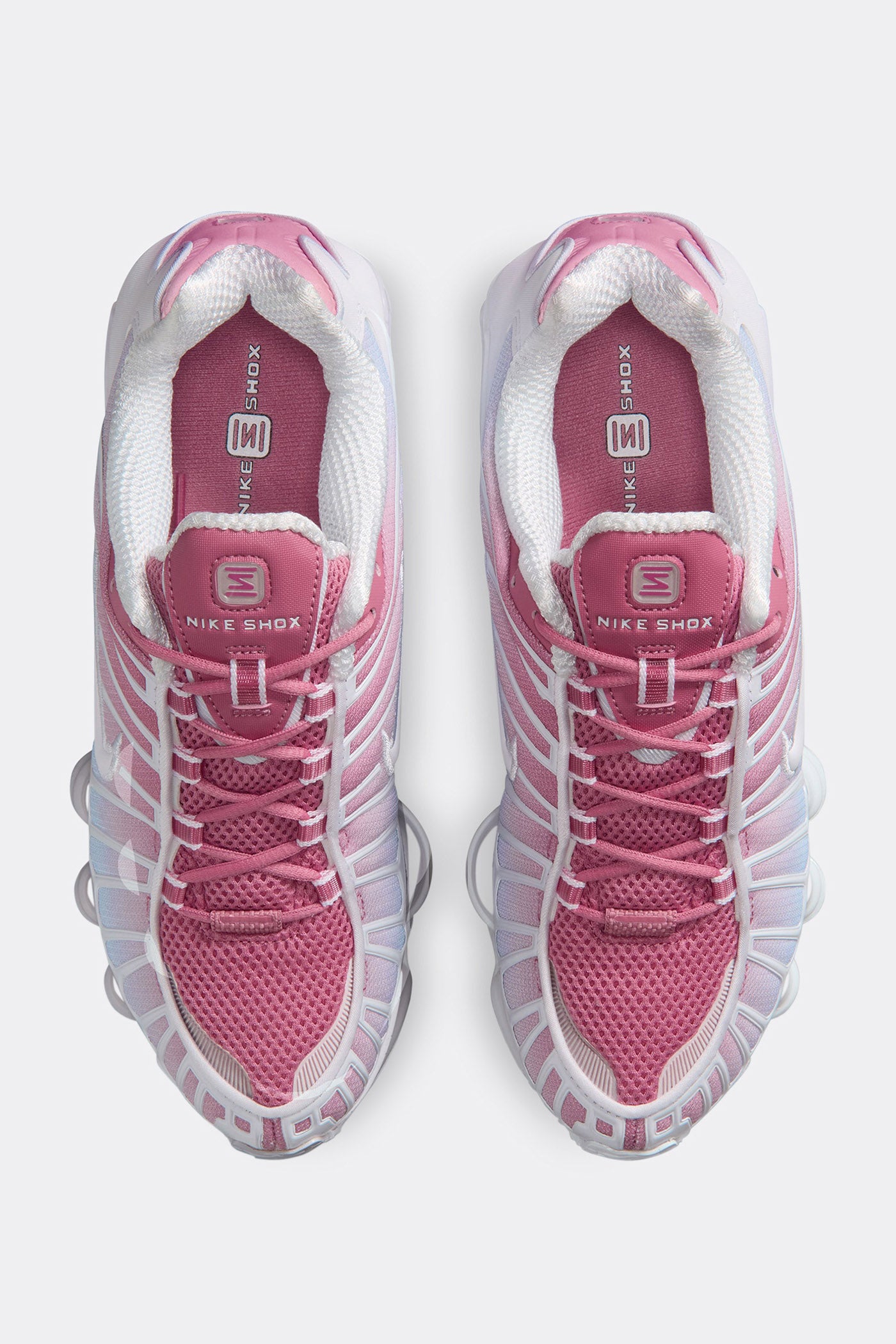 Shox TL Fade Sneakers - White + Football Grey + Peony