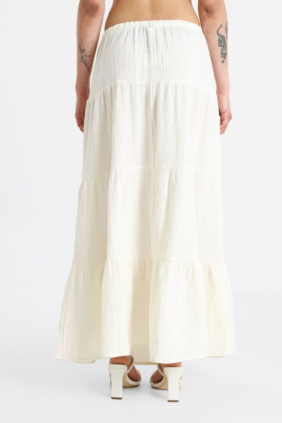 Musselin Maxirock - Offwhite