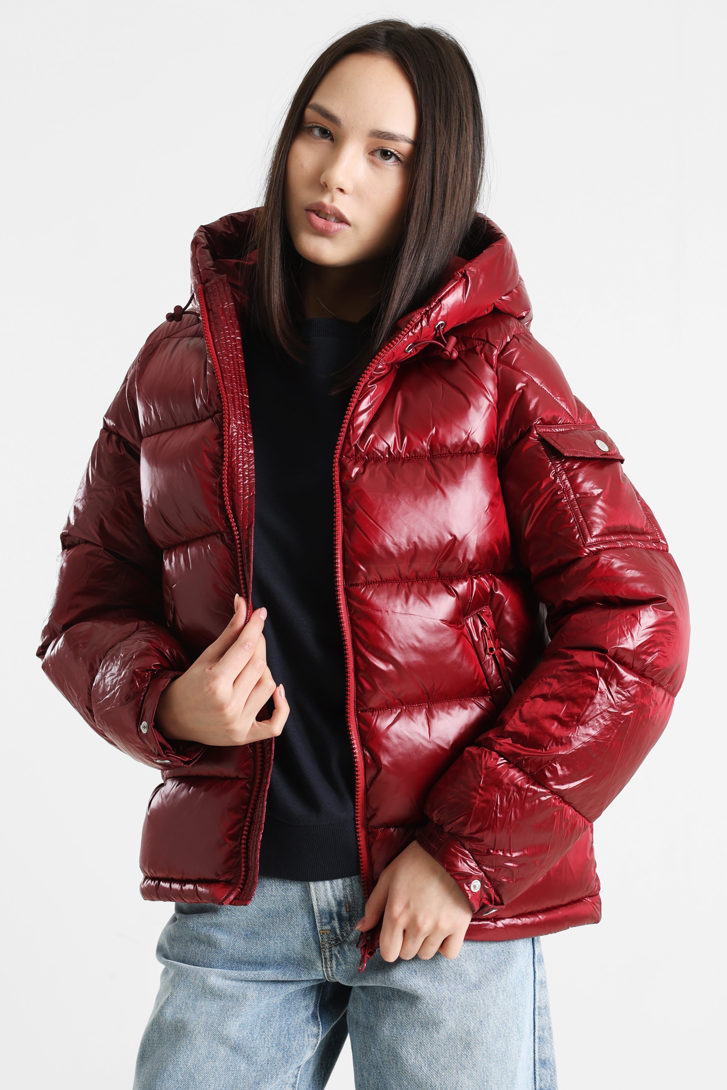 Pufferjacke - Dunkelrot