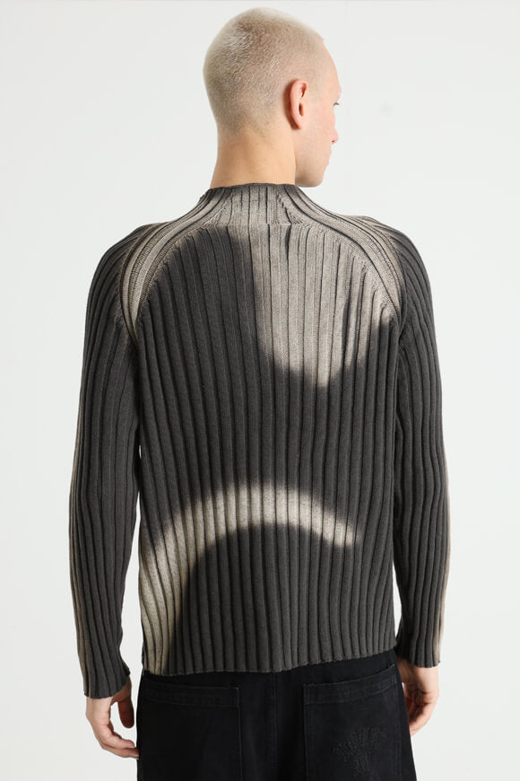 Pull en tricot - Olive + Beige