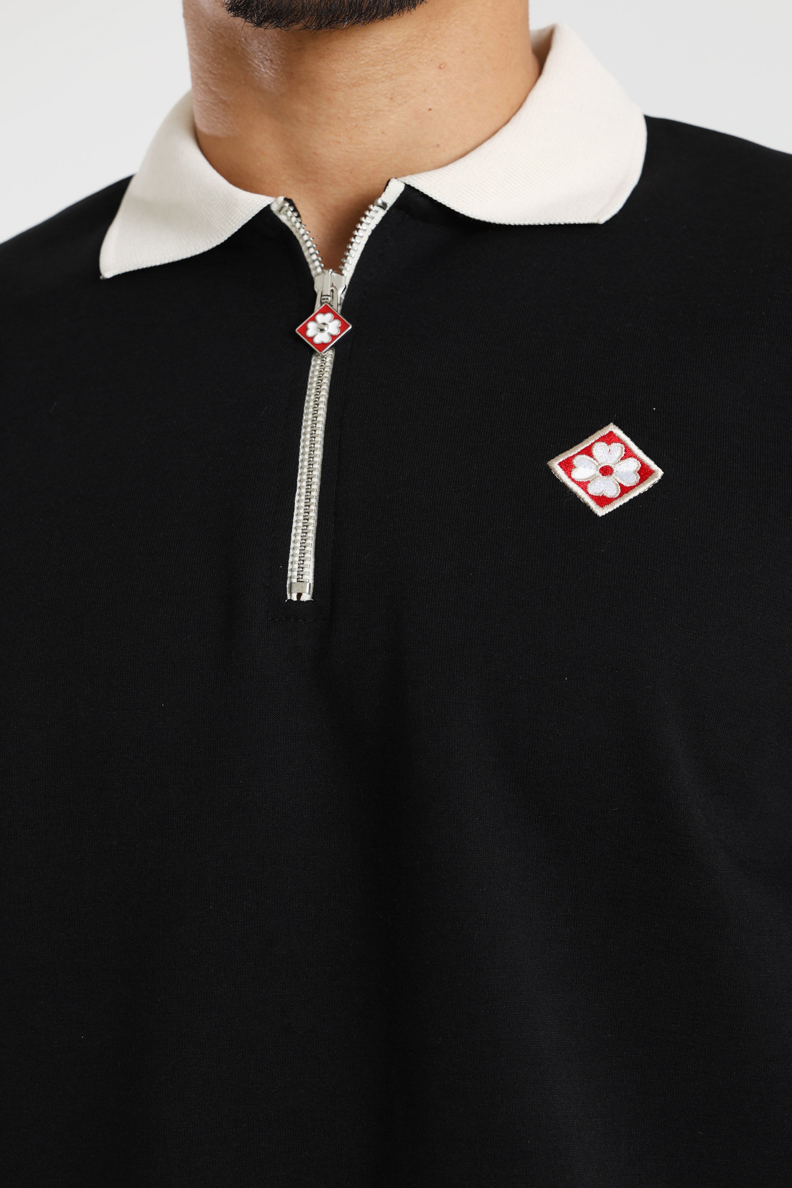 Polo - Black + Beige