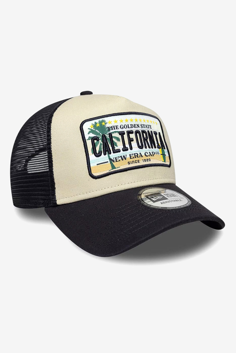 Casquette trucker / snapback - Navy + Beige