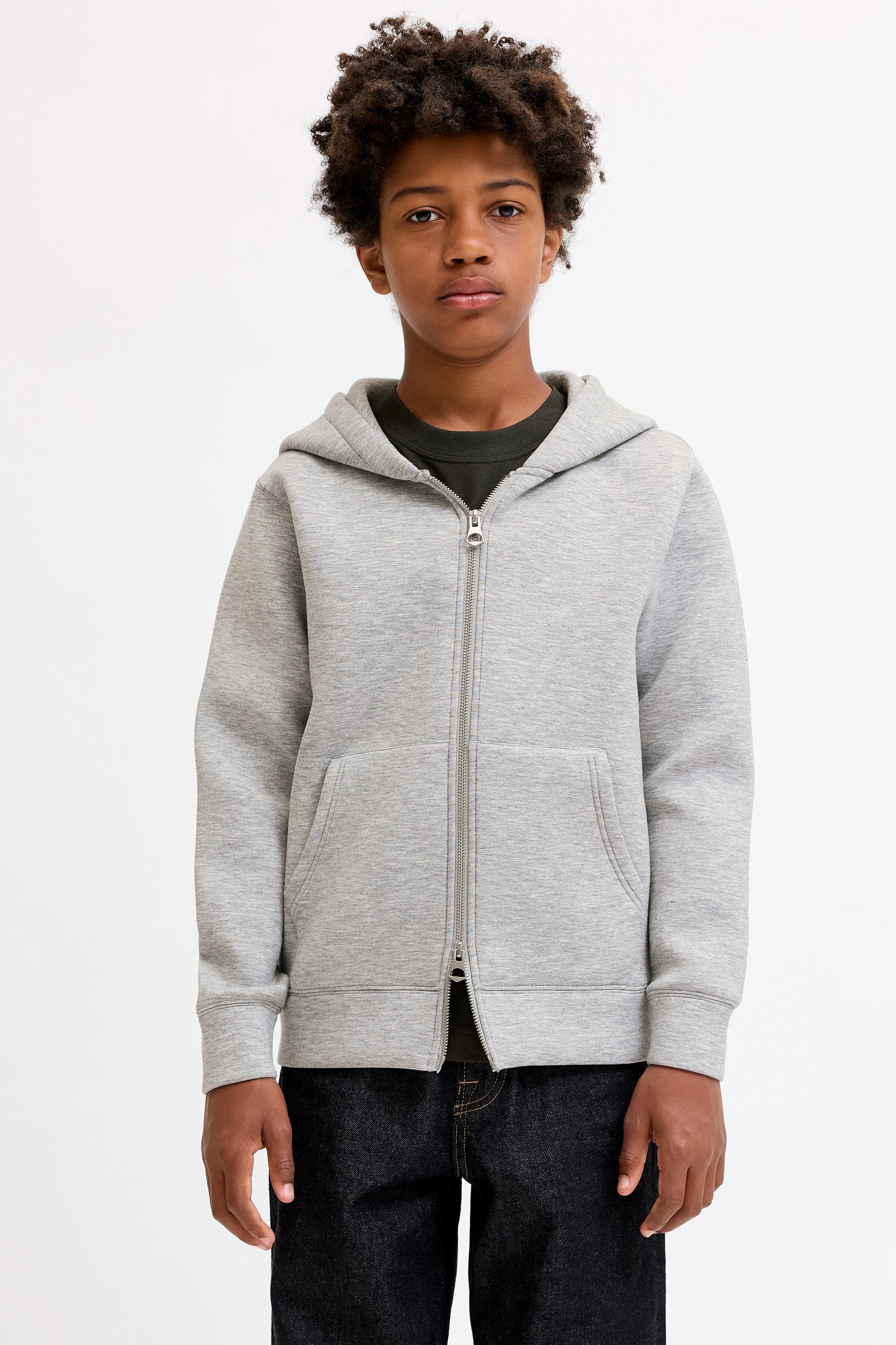 JCOLEGACY zip-up hoodie sweatshirt - Grey Heather