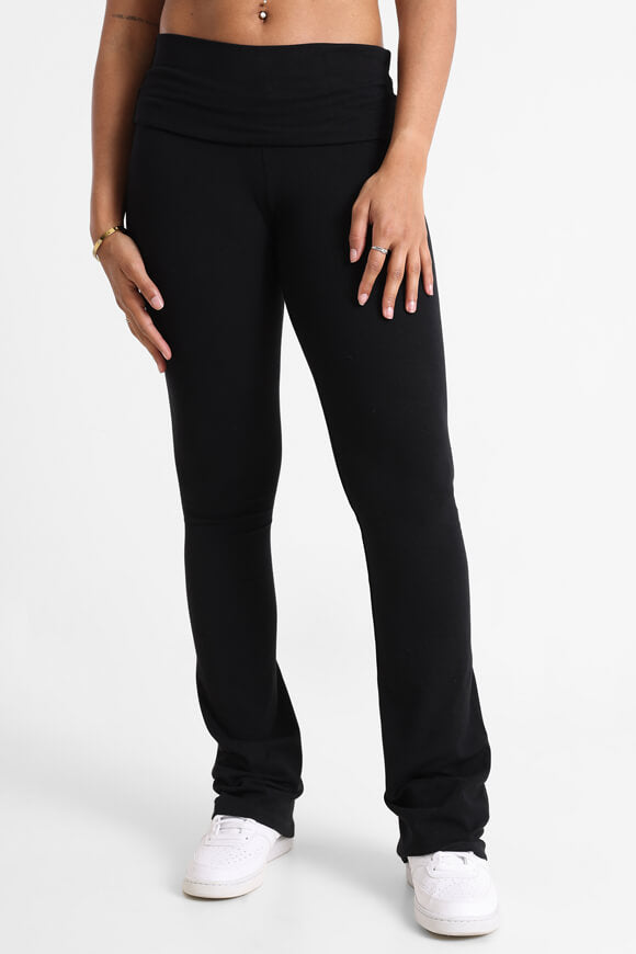 Flare Leggings - Schwarz