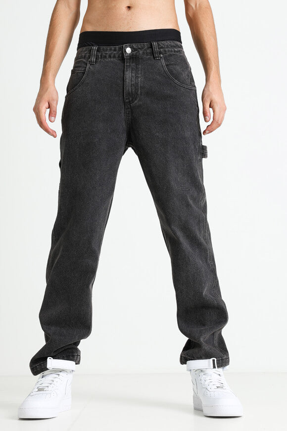 Regular Fit Jeans - Schwarz Denim