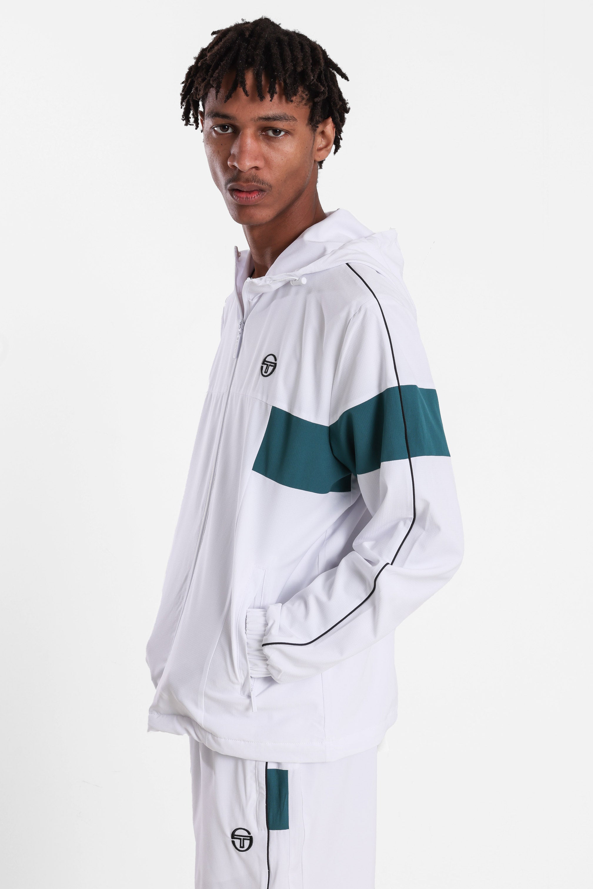 Caspio tracksuit jacket - White