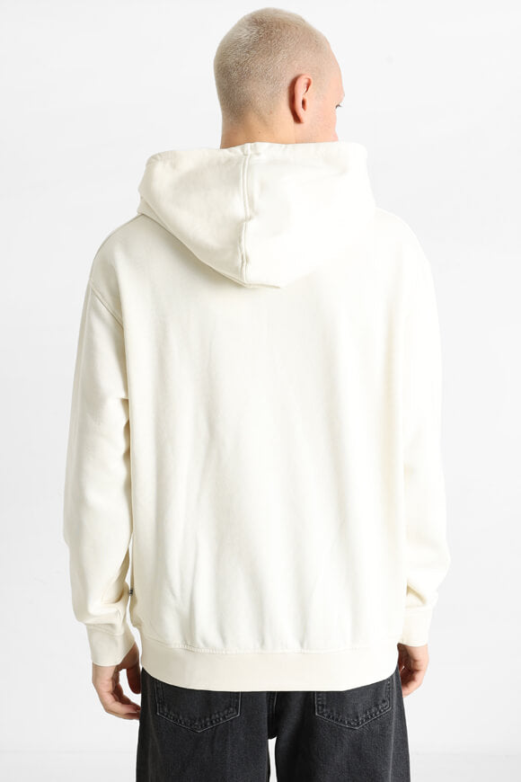 Oversized zip-up hoodie sweatshirt - Vanilla