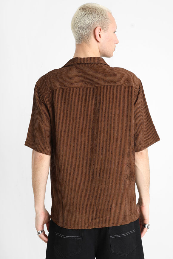 Strukturiertes Hemd - Braun