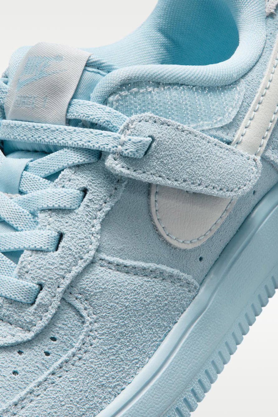 Force 1 EasyOn LV8 1 Kids Sneaker - Light Armory Blue + Pure Platinum