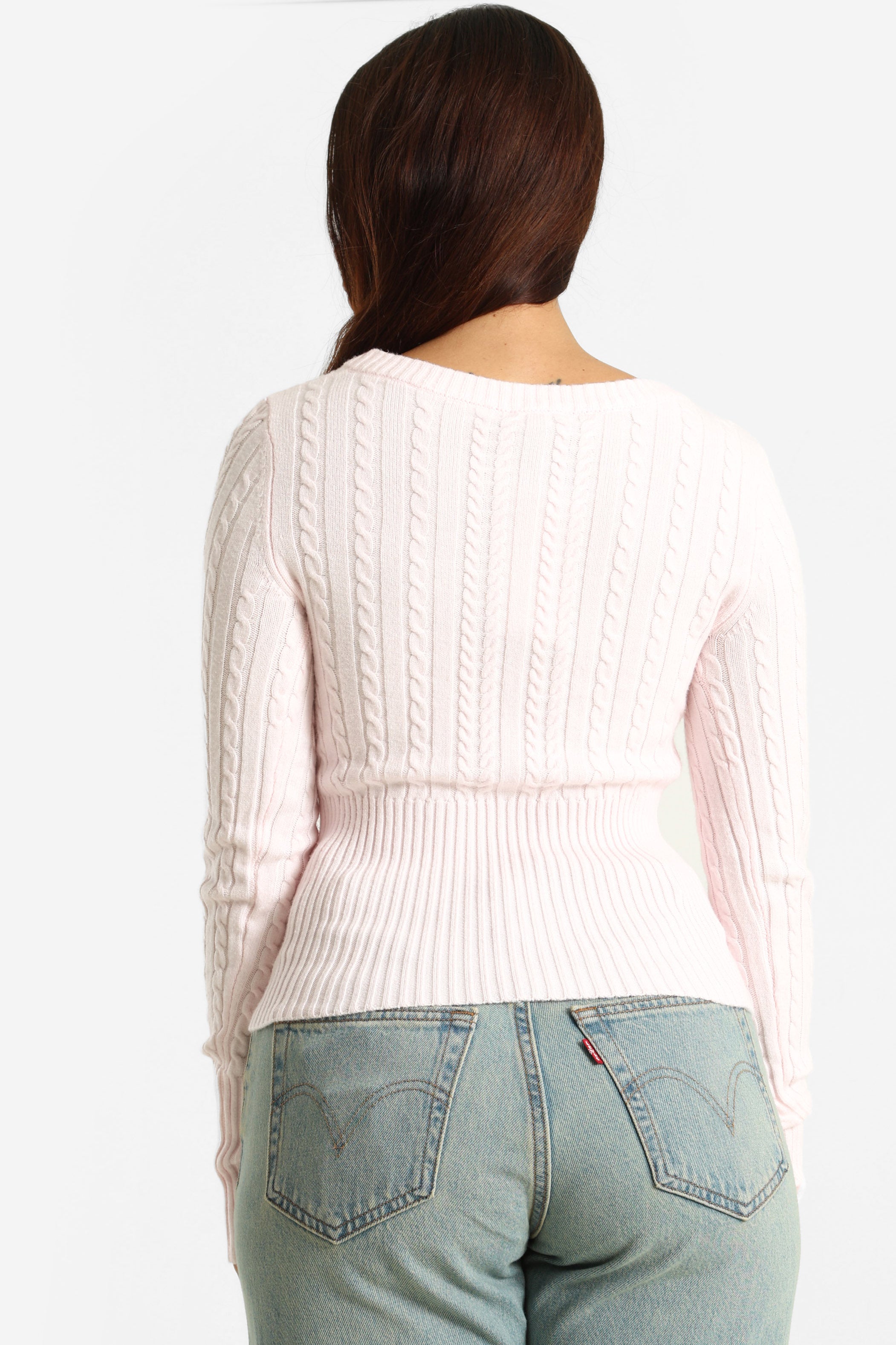 Knitted sweater - Pink