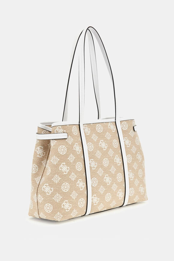 Beyza shopper - Beige + White