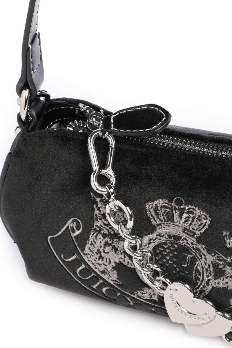 Sac à main et à bandoulière en velours - Black