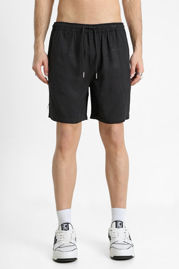Stoffshorts - Schwarz