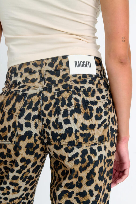 Release jean baggy wide leg - Leopard