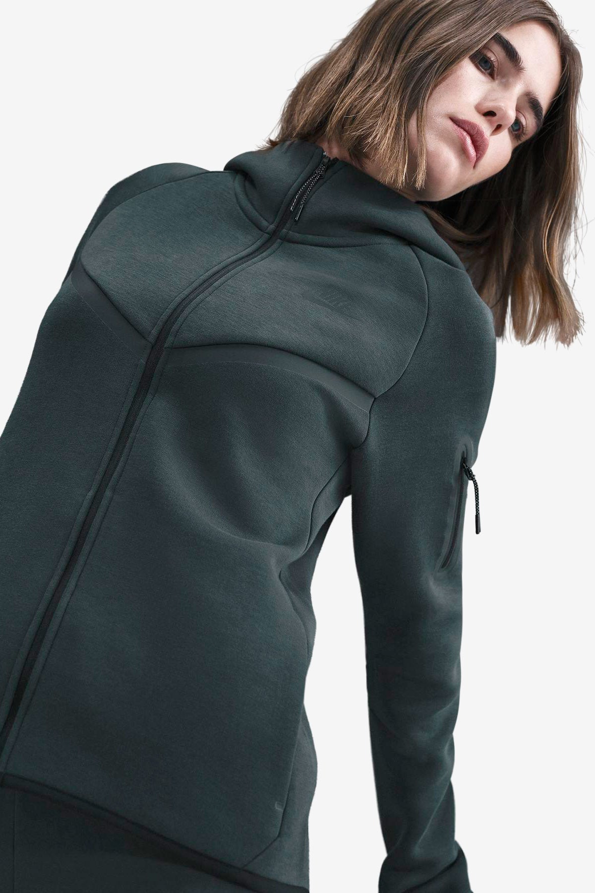 Sportswear Tech Fleece Kapuzensweatjacke - Seaweed