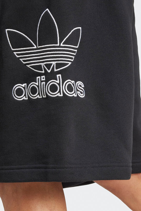 Adicolor Outline Trefoil Sweatshorts - Black