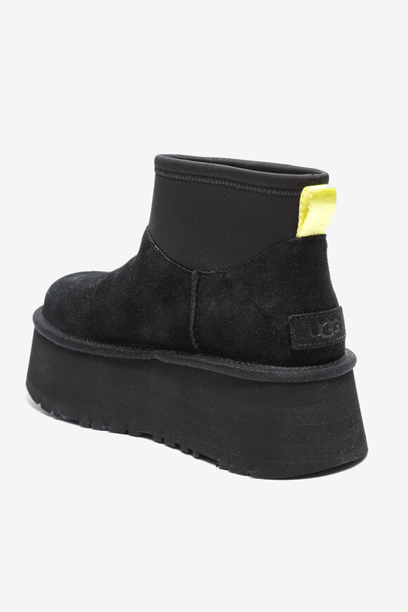 Classic Mini Dipper gefütterte Plateau Stiefelette - Black