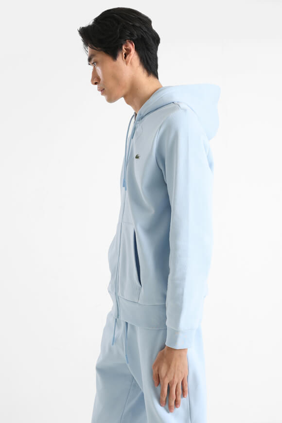 Kapuzensweatjacke - Light Blue