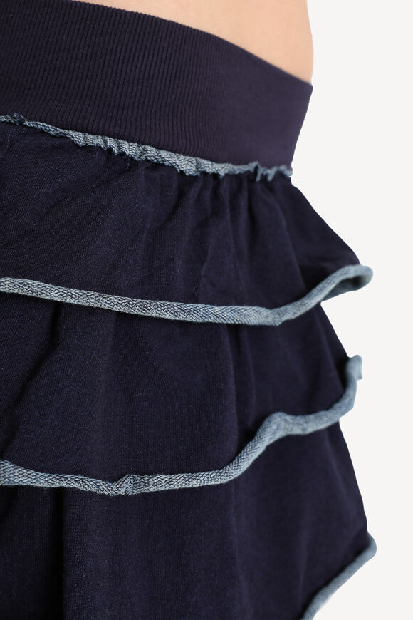 Mini skirt with inner shorts - dark blue