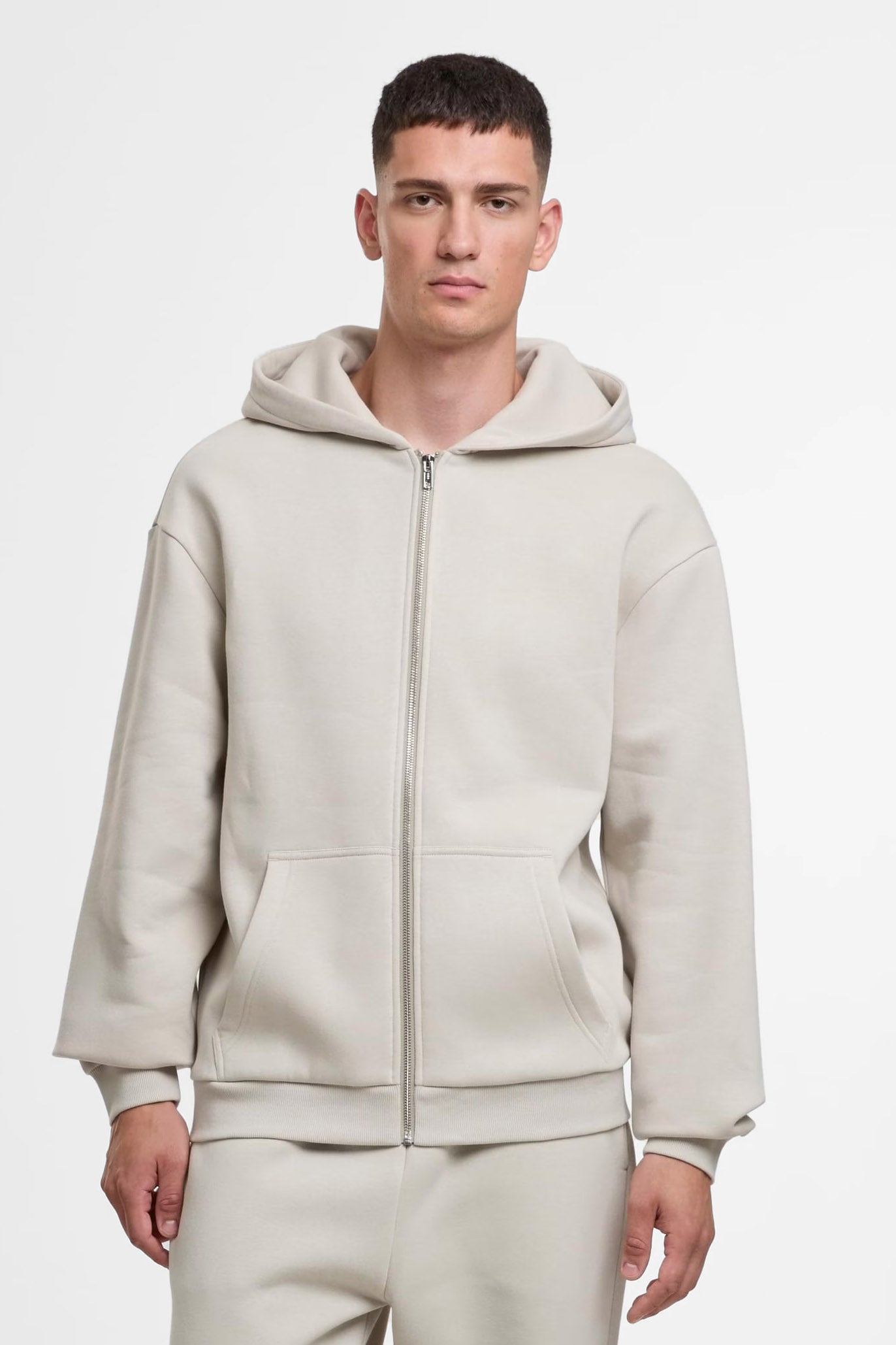 Fluffy Kapuzensweatjacke - Cloud