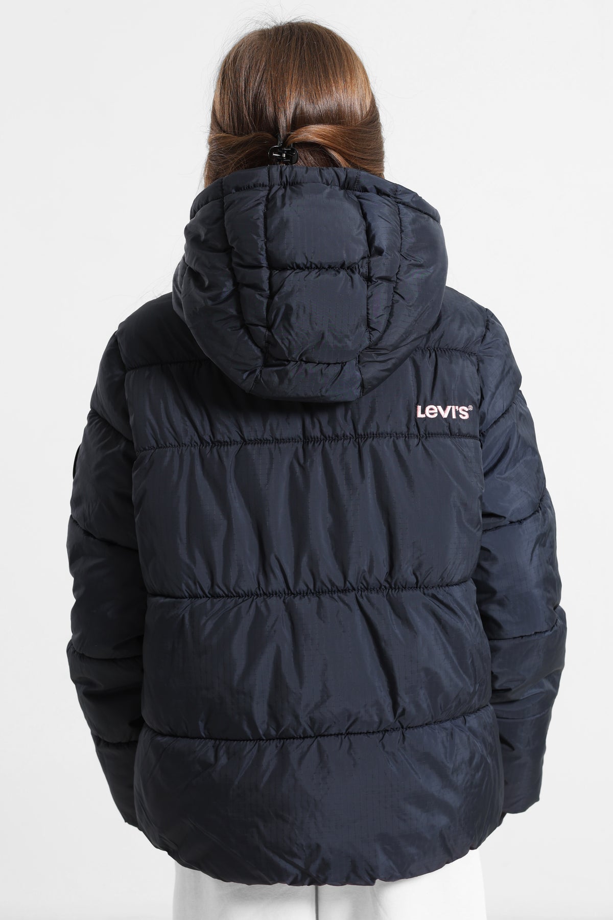 Pufferjacke - Dark Navy + Pink