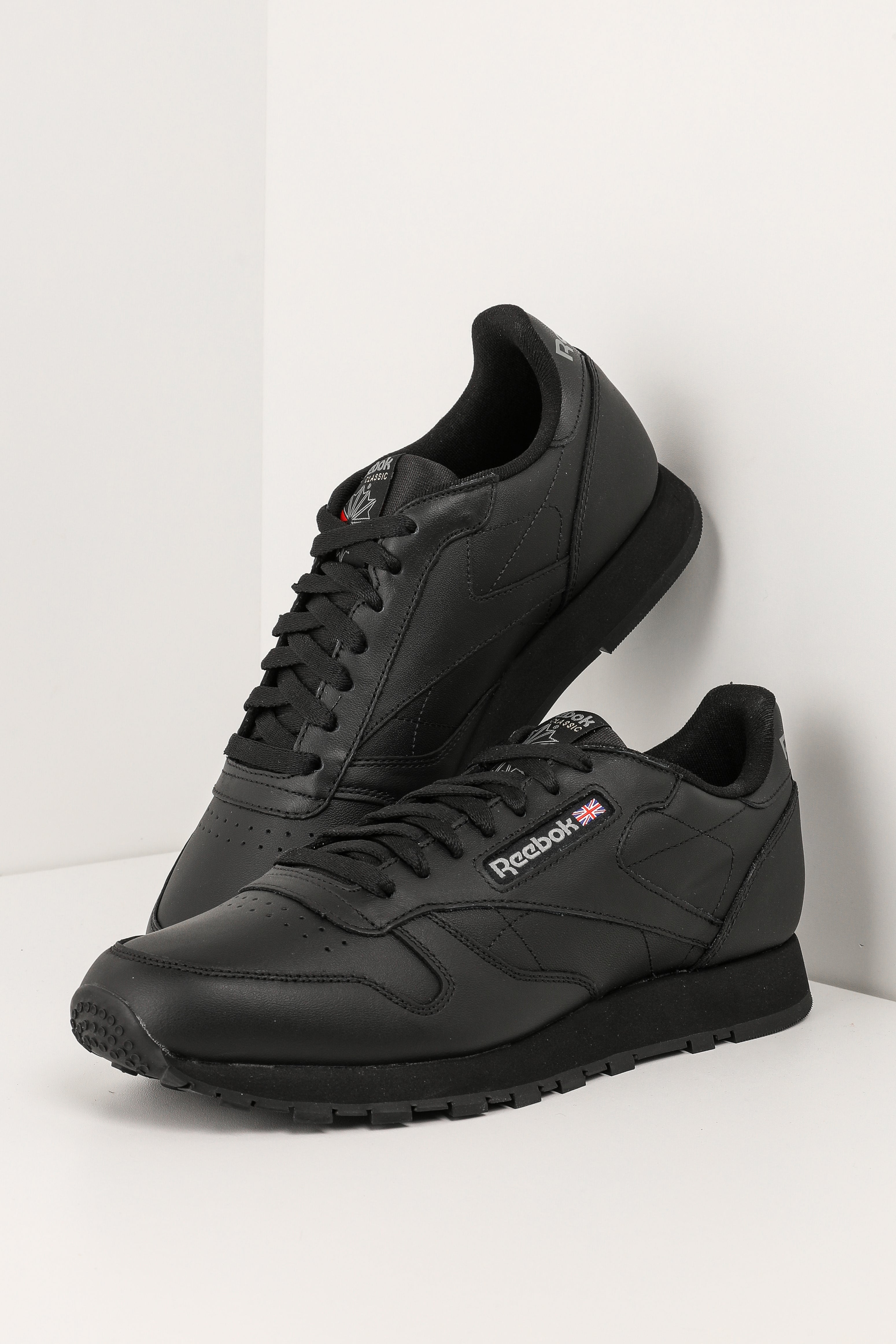 Sneakers classiche in pelle - Nero