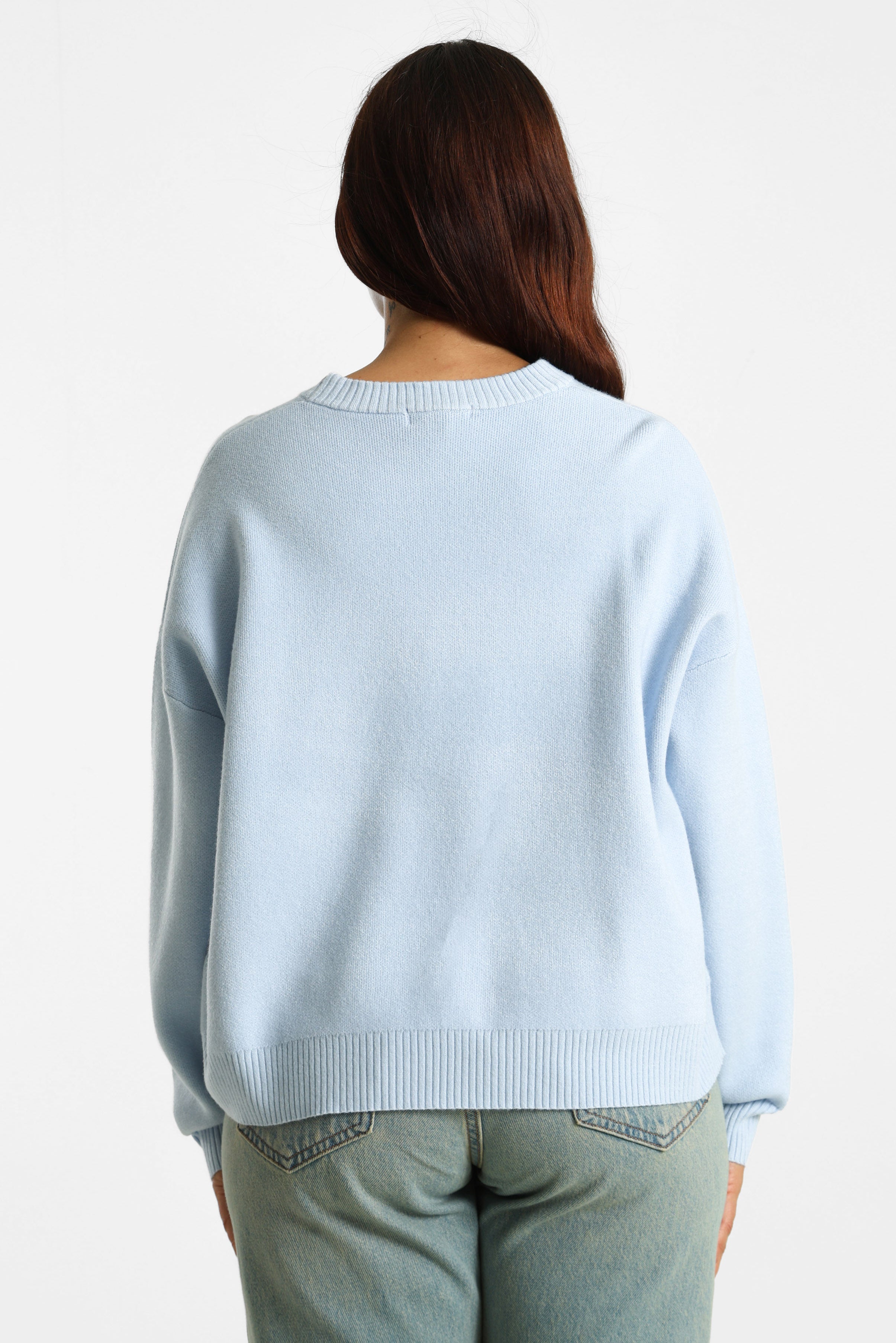 Pull en tricot - Bleu