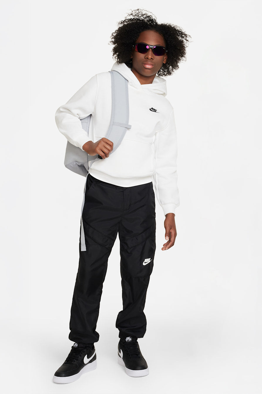 Club Fleece sweatshirt à capuchon - White + Black
