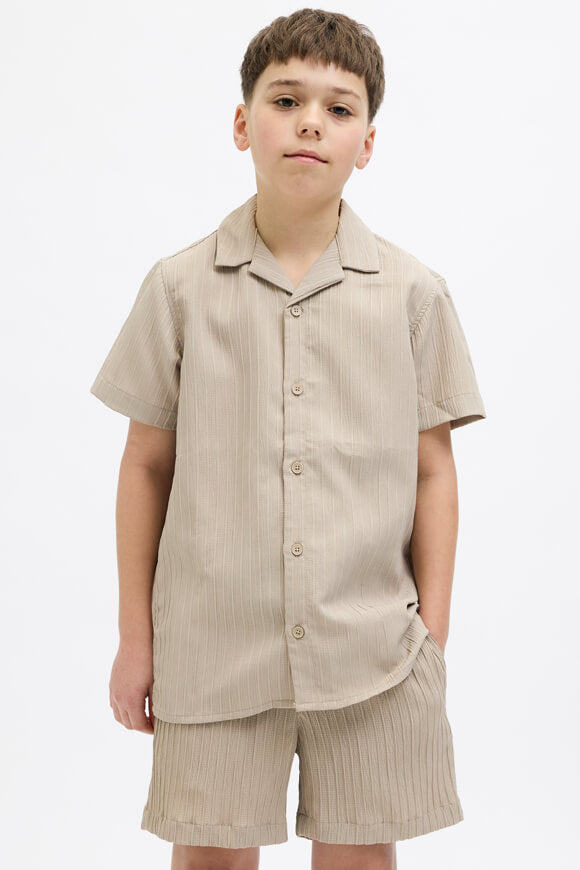 JJMASSIMO Strukturiertes Hemd - Oxford Tan