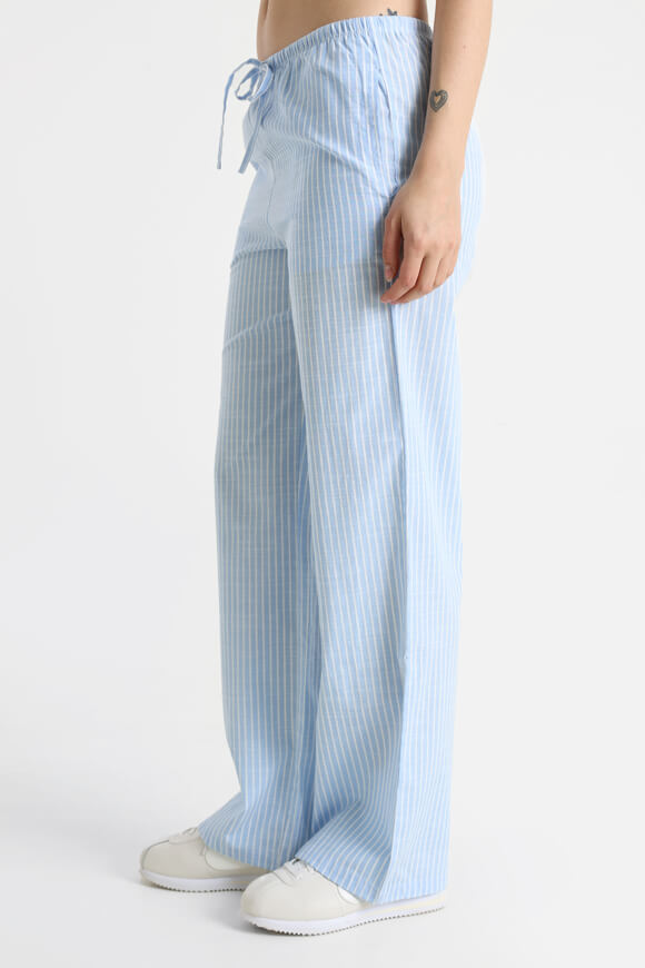 Pantaloni di stoffa - azzurro + bianco