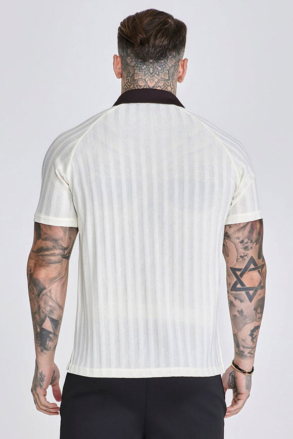 Structured polo shirt - Offwhite
