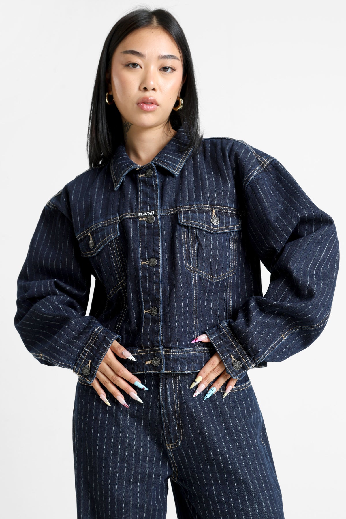 Veste courte en jean - Indigo Blue