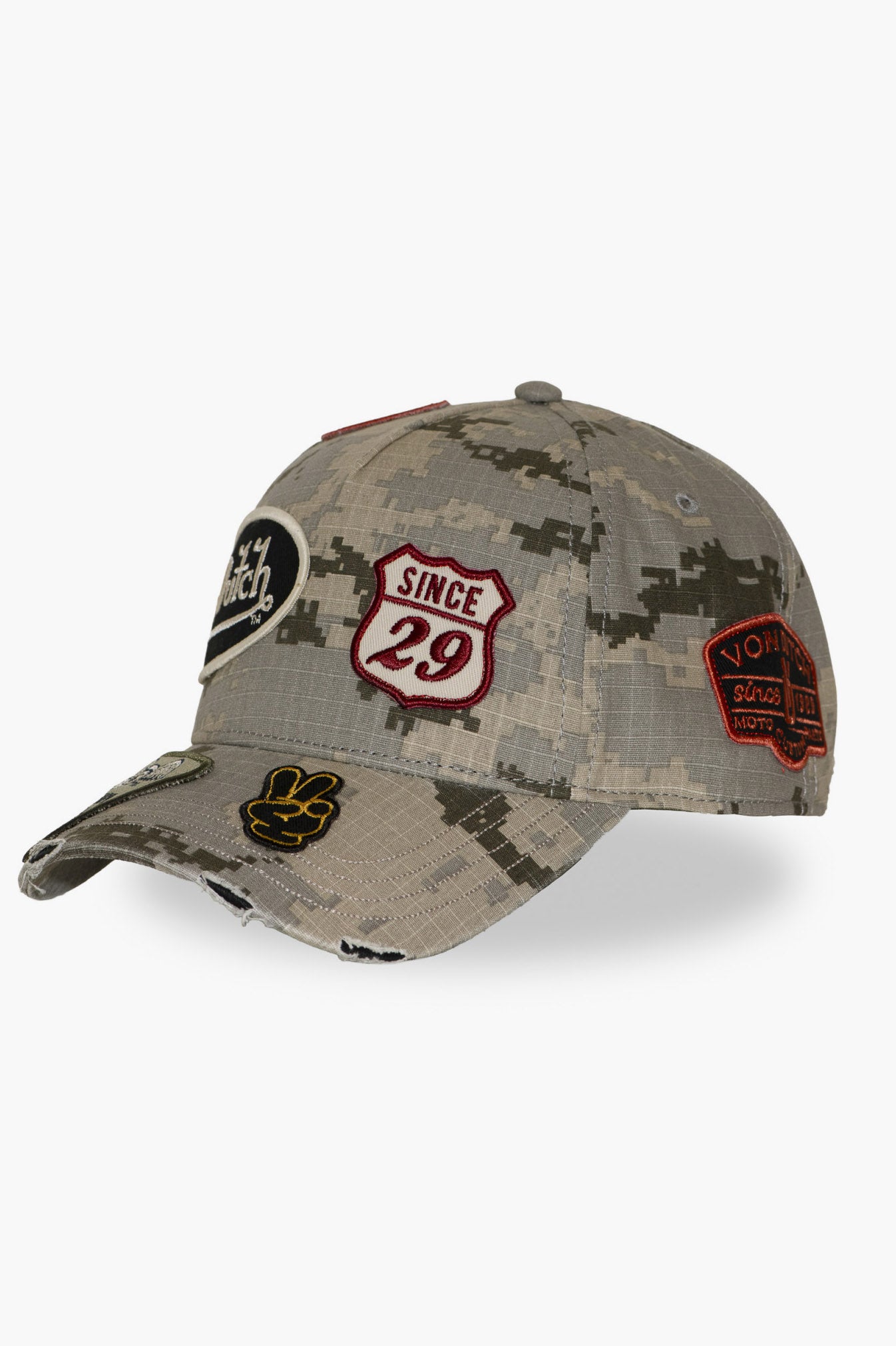Snapback Cap - Sand Camouflage