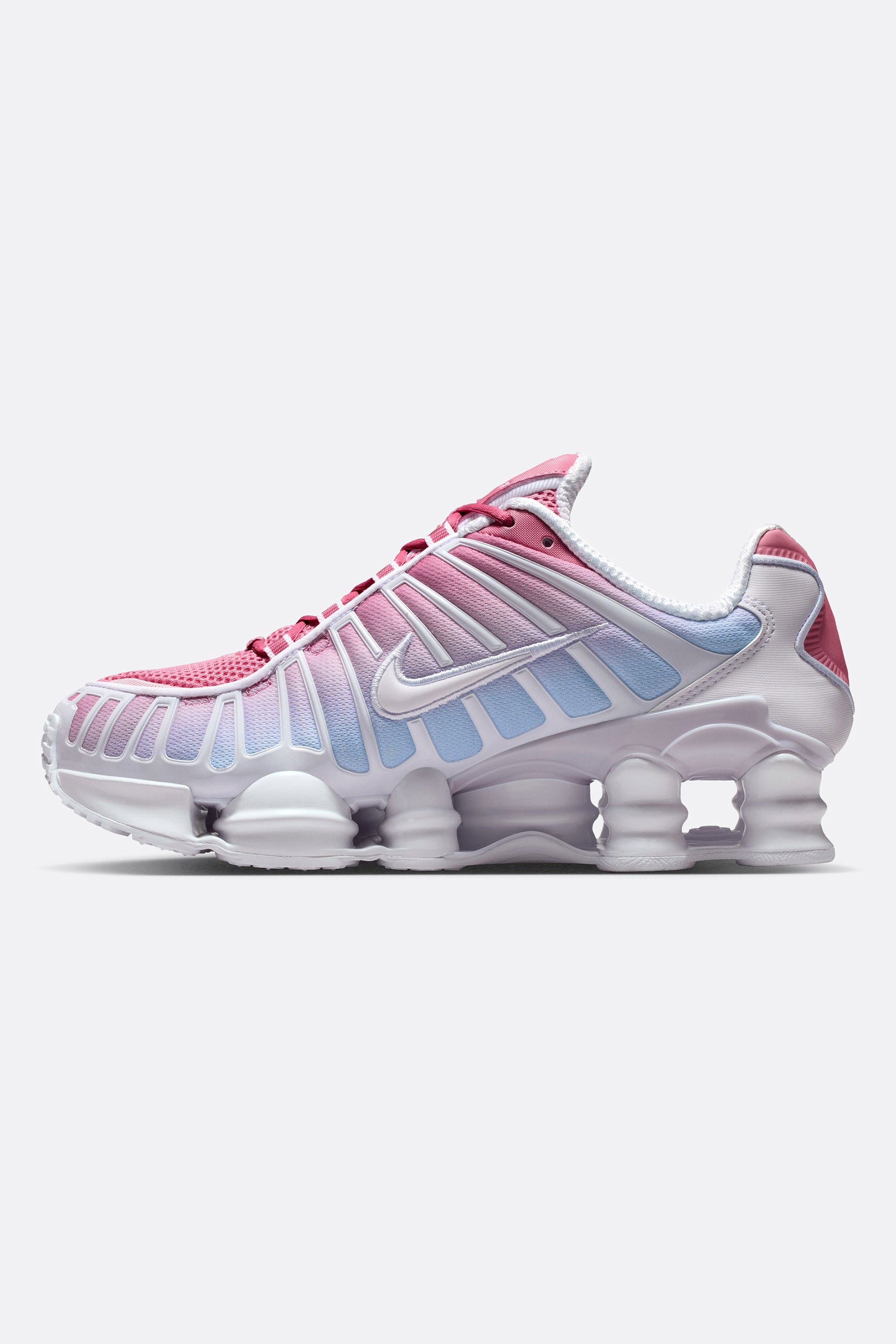 Shox TL Fade Sneakers - White + Football Grey + Peony