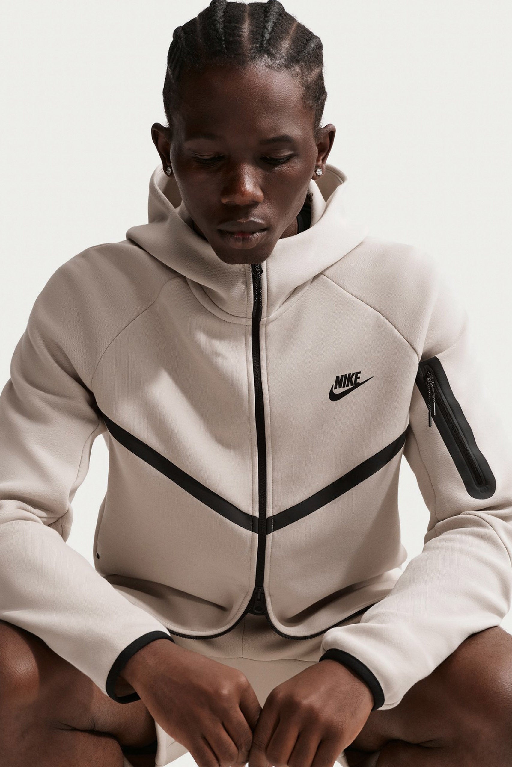 Sportswear Tech Fleece Kapuzensweatjacke - Cream