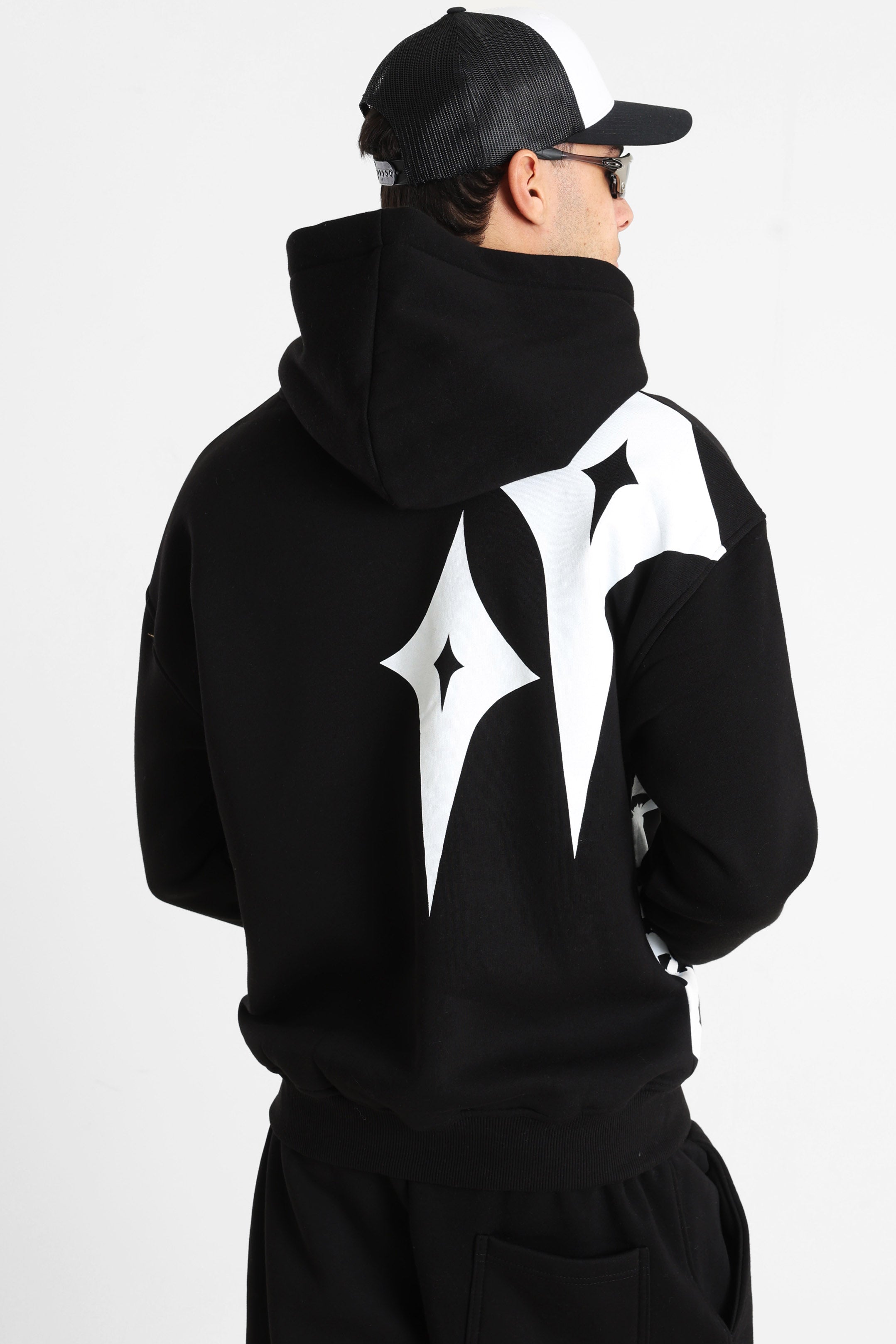 Kapuzensweatshirt - Black