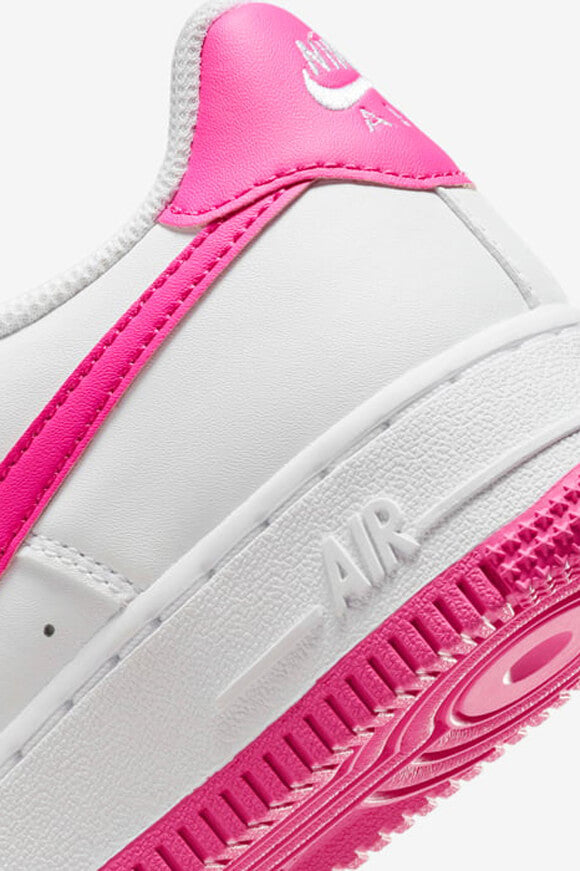 Air Force 1 Sneaker - White + Laser Fuchsia