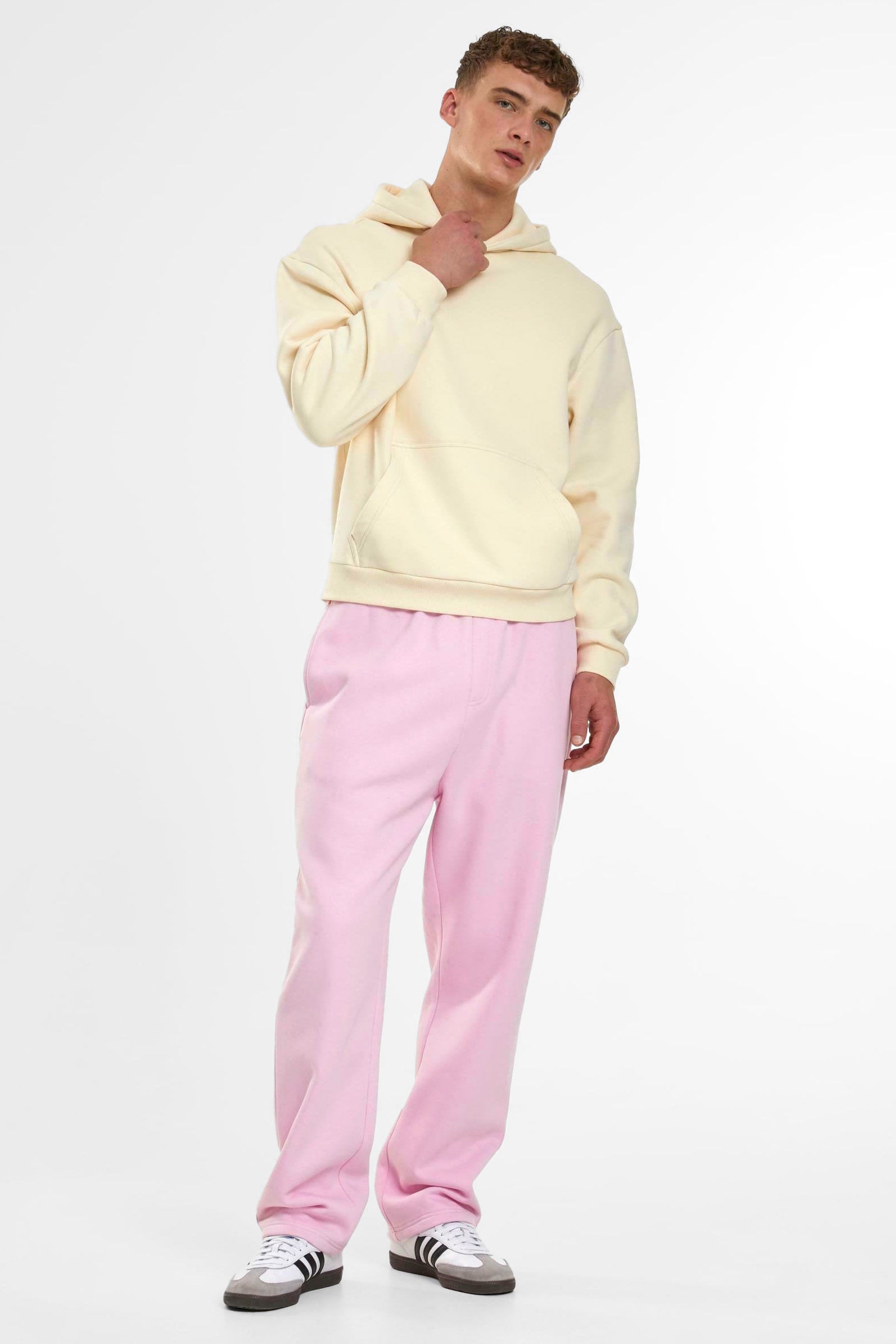 Fluffy Kapuzensweatshirt - Whitesand