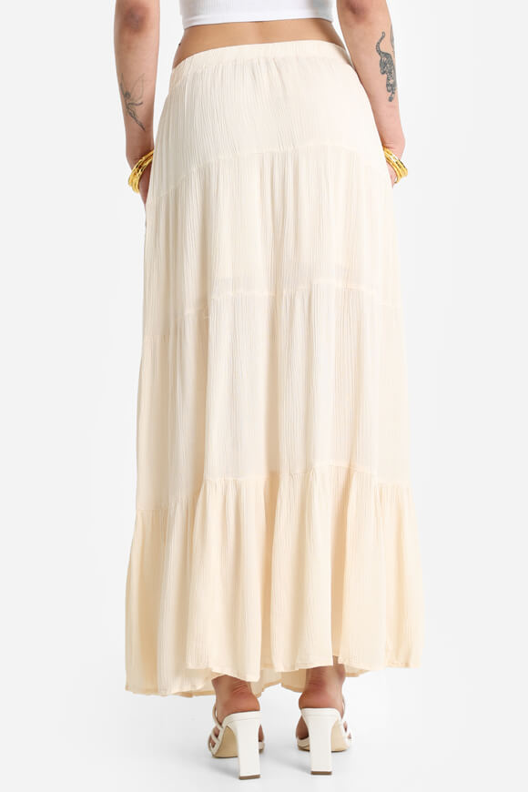 Strukturierter Maxirock - Beige