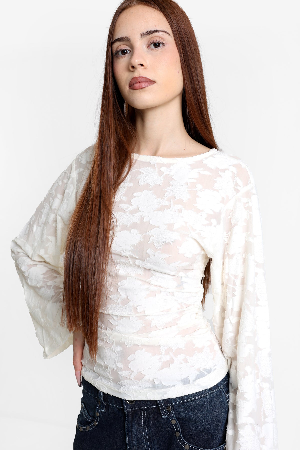 ONLNADIA shirt manches longues - Cloud Dancer