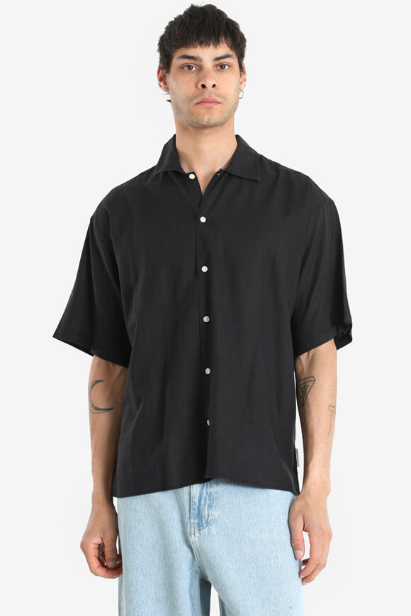 JORPAROS chemise ample en lin - Black
