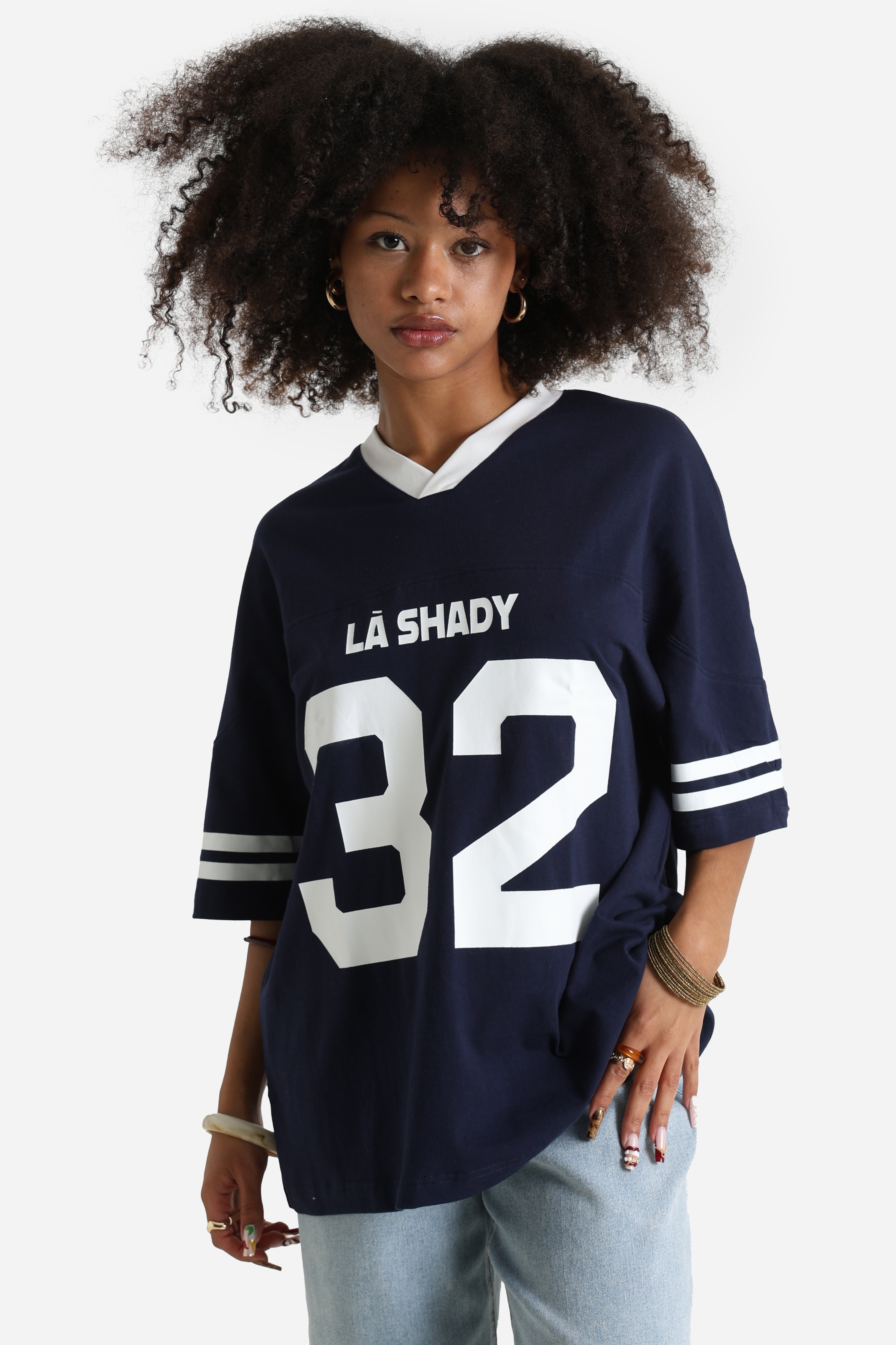 Loose-fitting T-Shirt - Bleu marine