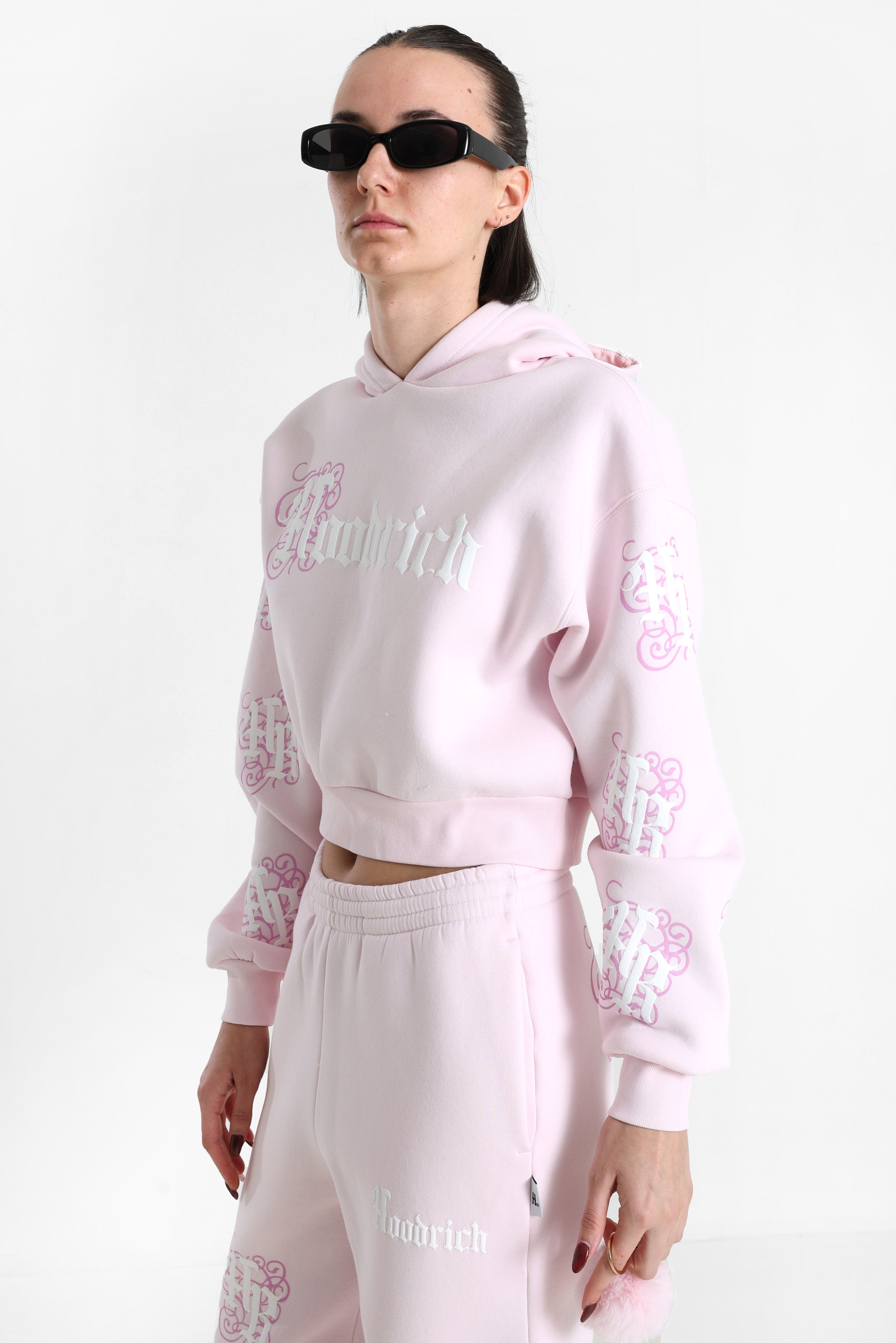 Sweatshirt court à capuchon - Festival Bloom