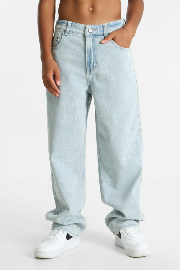 Jeans Relaxed Fit - Denim bleu clair