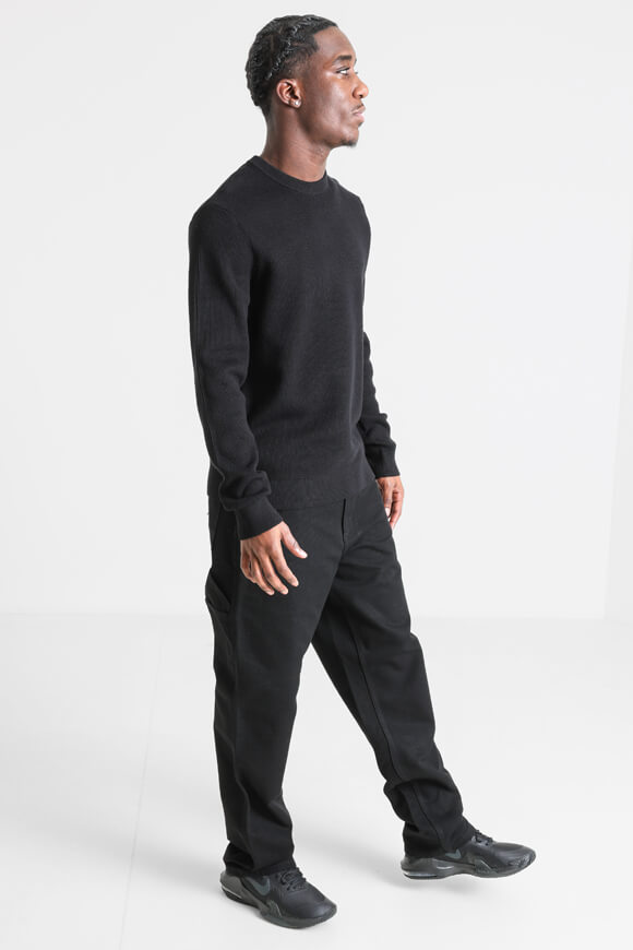 Pull en tricot côtelé - Black