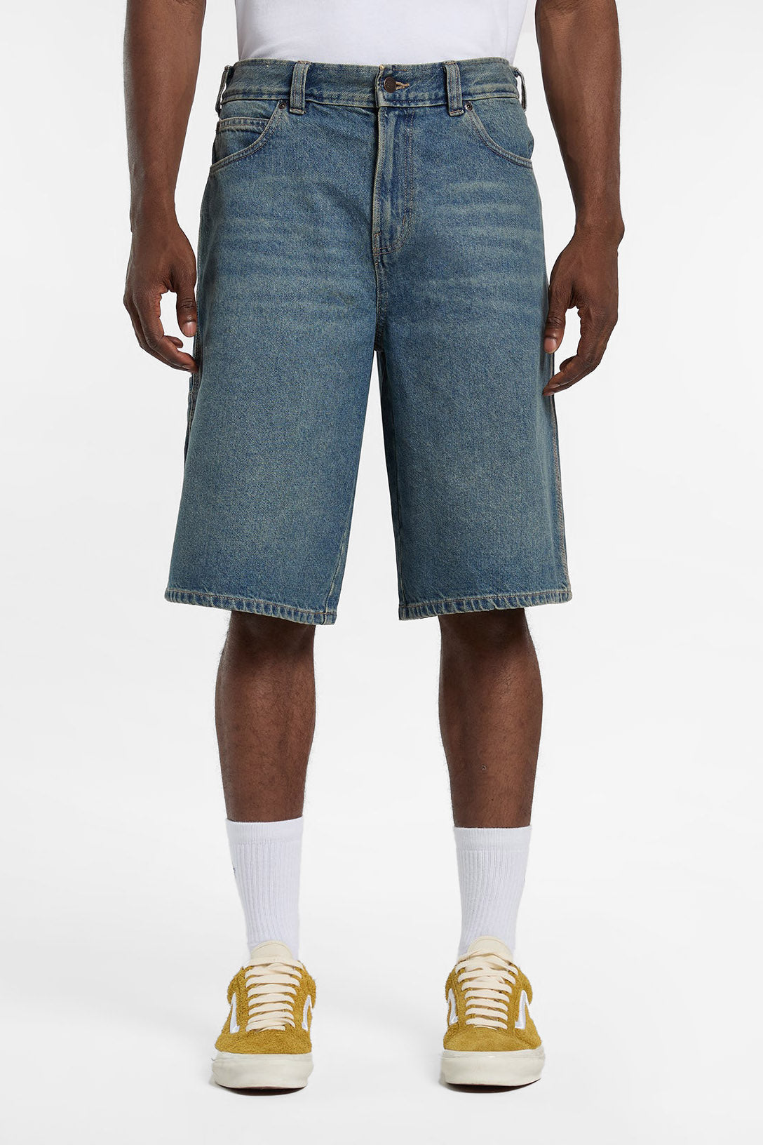 958 13-Inch Loose Fit Jeansshorts - Khaki Tinted Blue