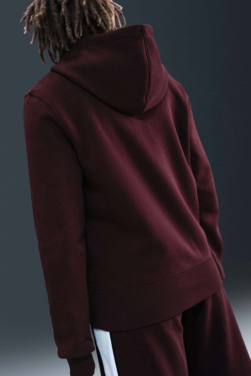 Phoenix Fleece Kapuzensweatjacke - Burgundy Crush