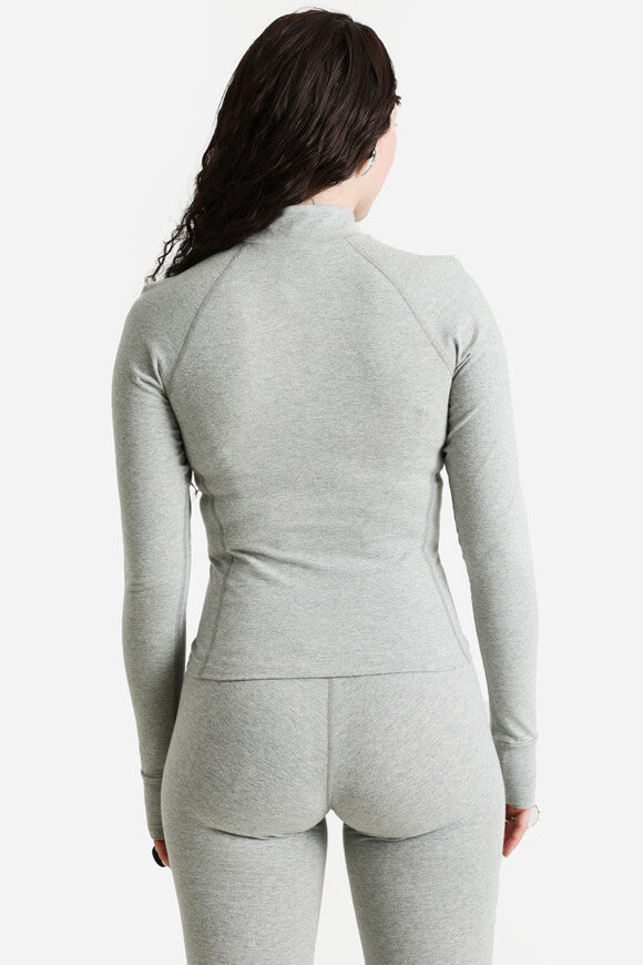 Sweat jacket - gray melange