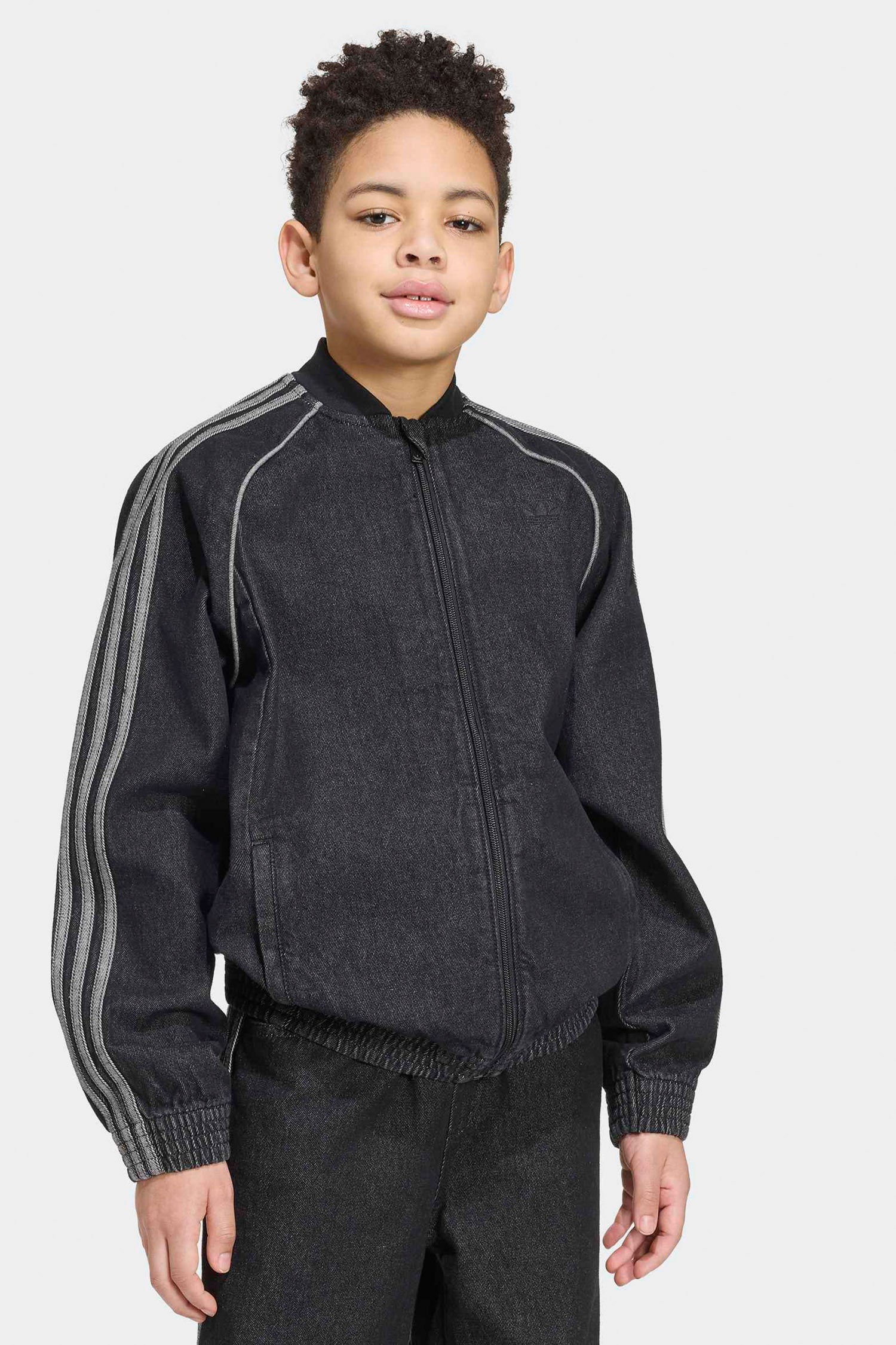 Denim track jacket - True Black Denim