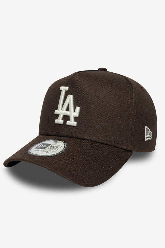 Snapback Cap - Dark Brown + White